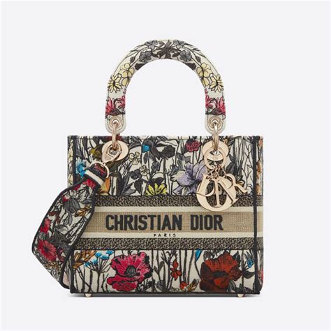 lady dior embroidery bag|lady dior bag cost.